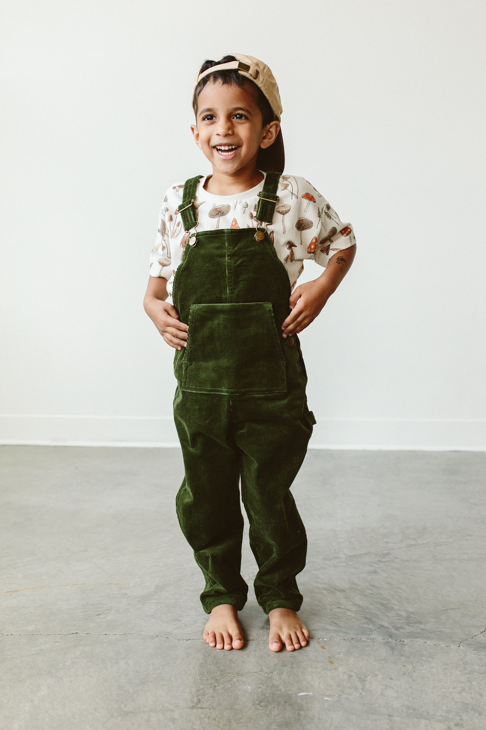 CORDUROY OVERALLS | SPRUCE