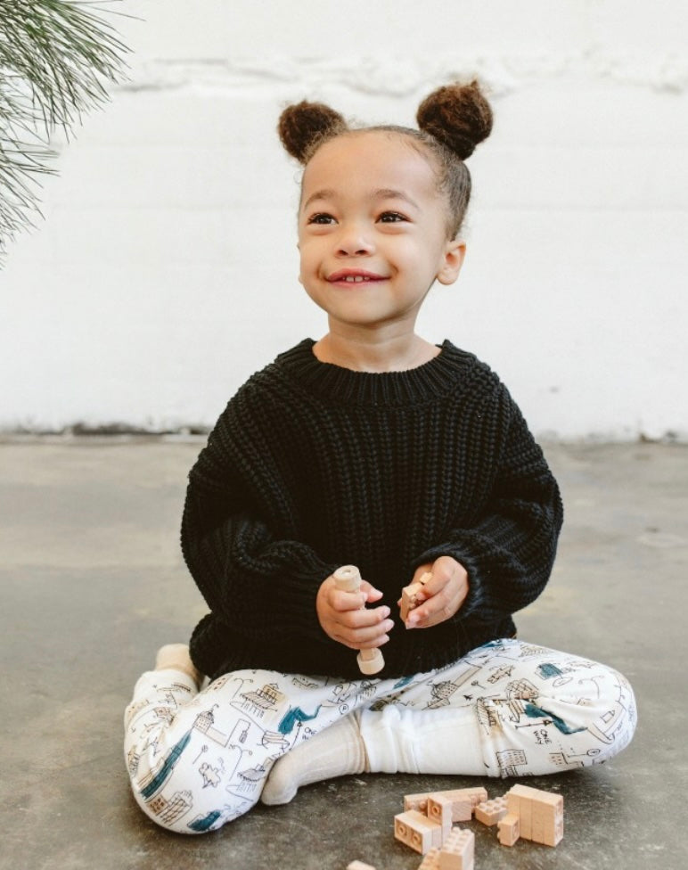 CHUNKY KNIT SWEATER | SHADOW – goumikids