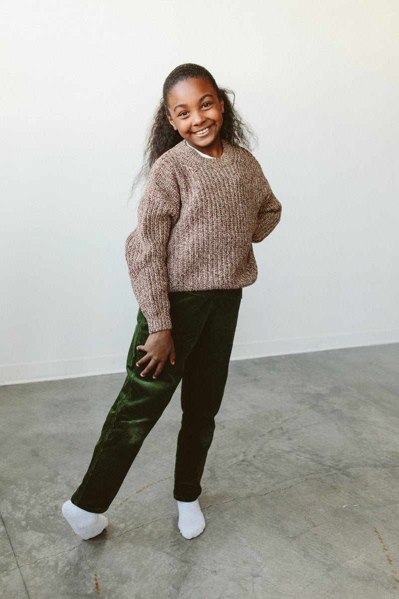 BIG KID CHUNKY KNIT SWEATER | BARK – goumikids
