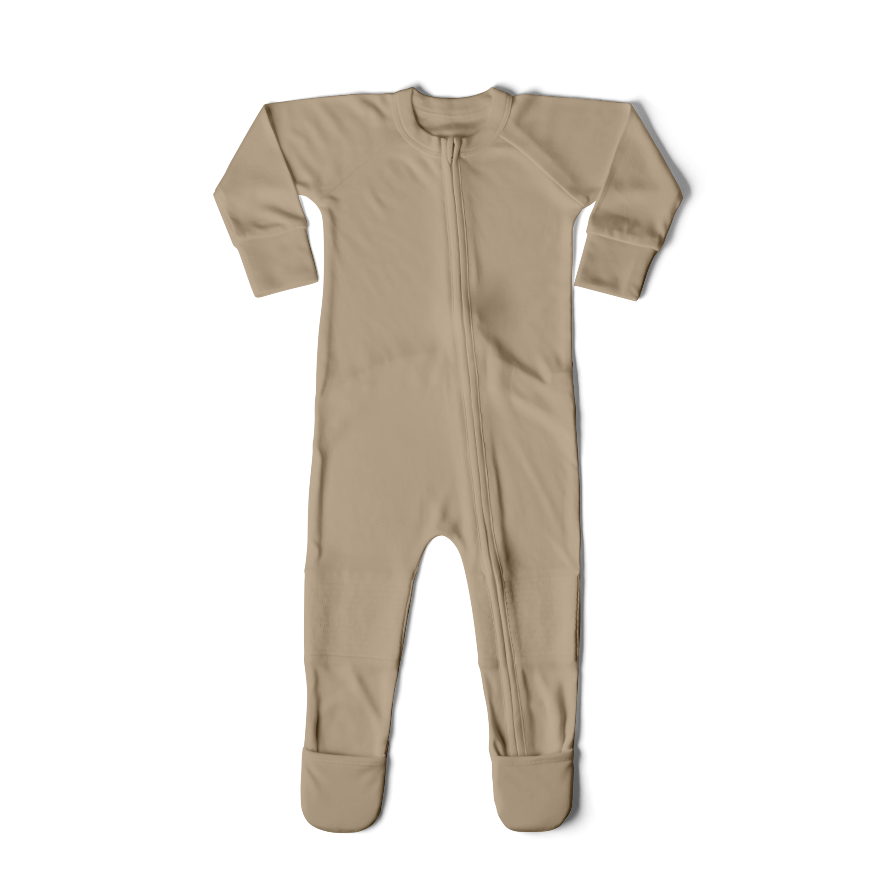 GROW WITH YOU ZIPPER JUMPSUIT + LOOSE FIT | SANDSTONE