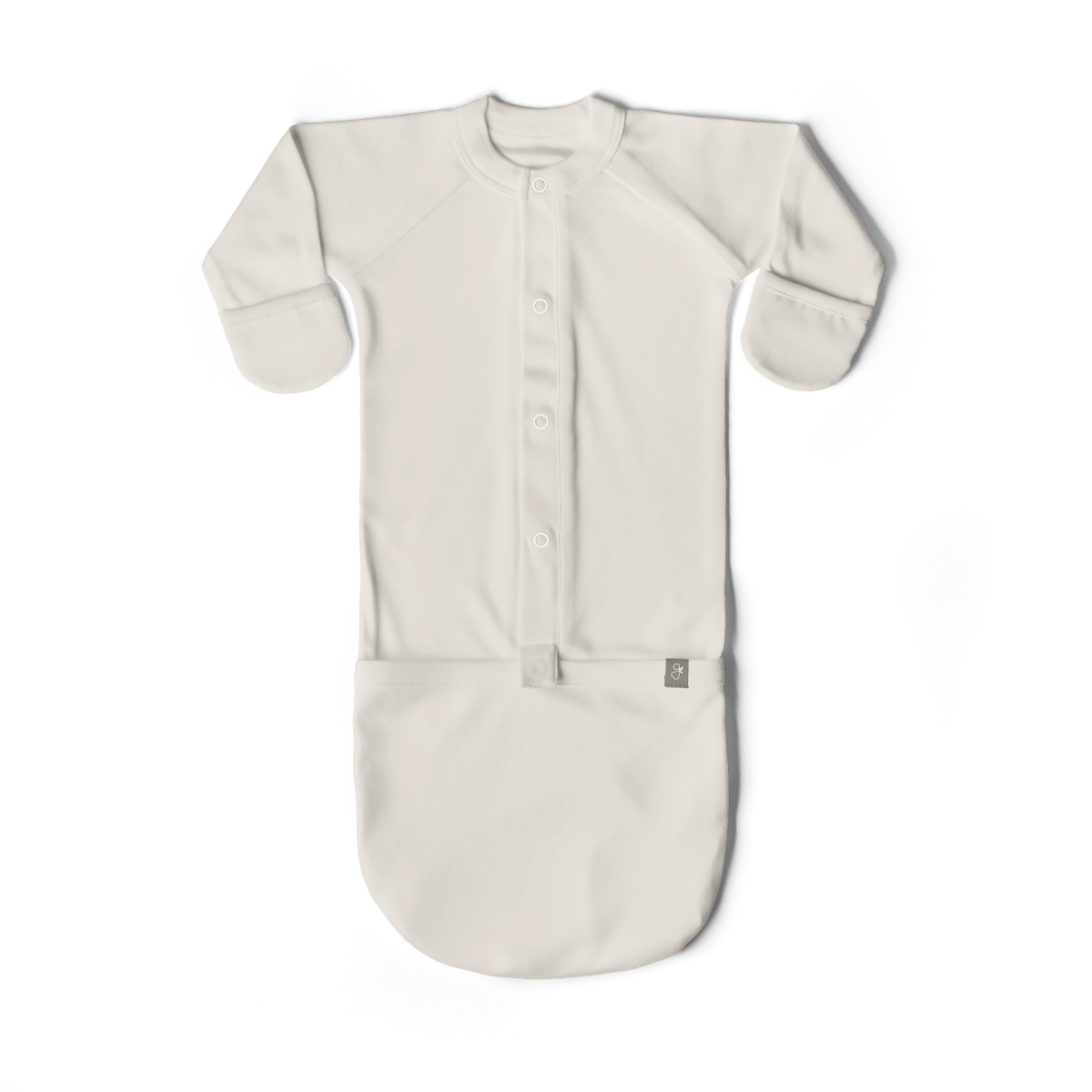 Cloud Convertible Baby Gown | Organic Sleeper Preemie-6M – goumikids