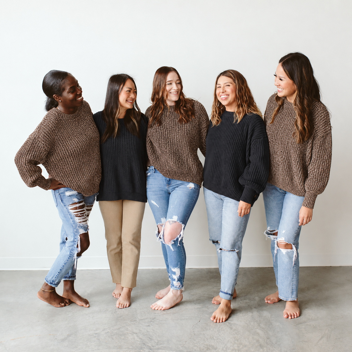 WOMEN'S CHUNKY KNIT SWEATER | SHADOW