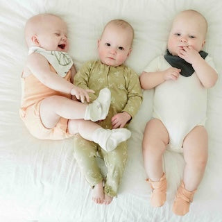 STAY ON BOOTS | BIRCH — Bamboo Organic Cotton Blend, 0–12M