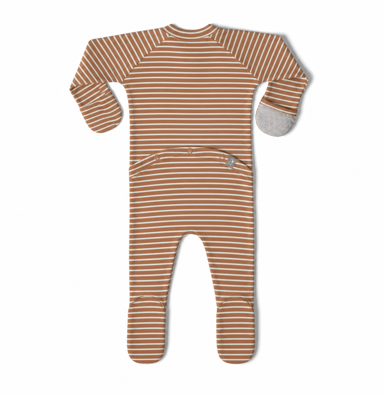 GROW WITH YOU FOOTIE | CLAY STRIPE