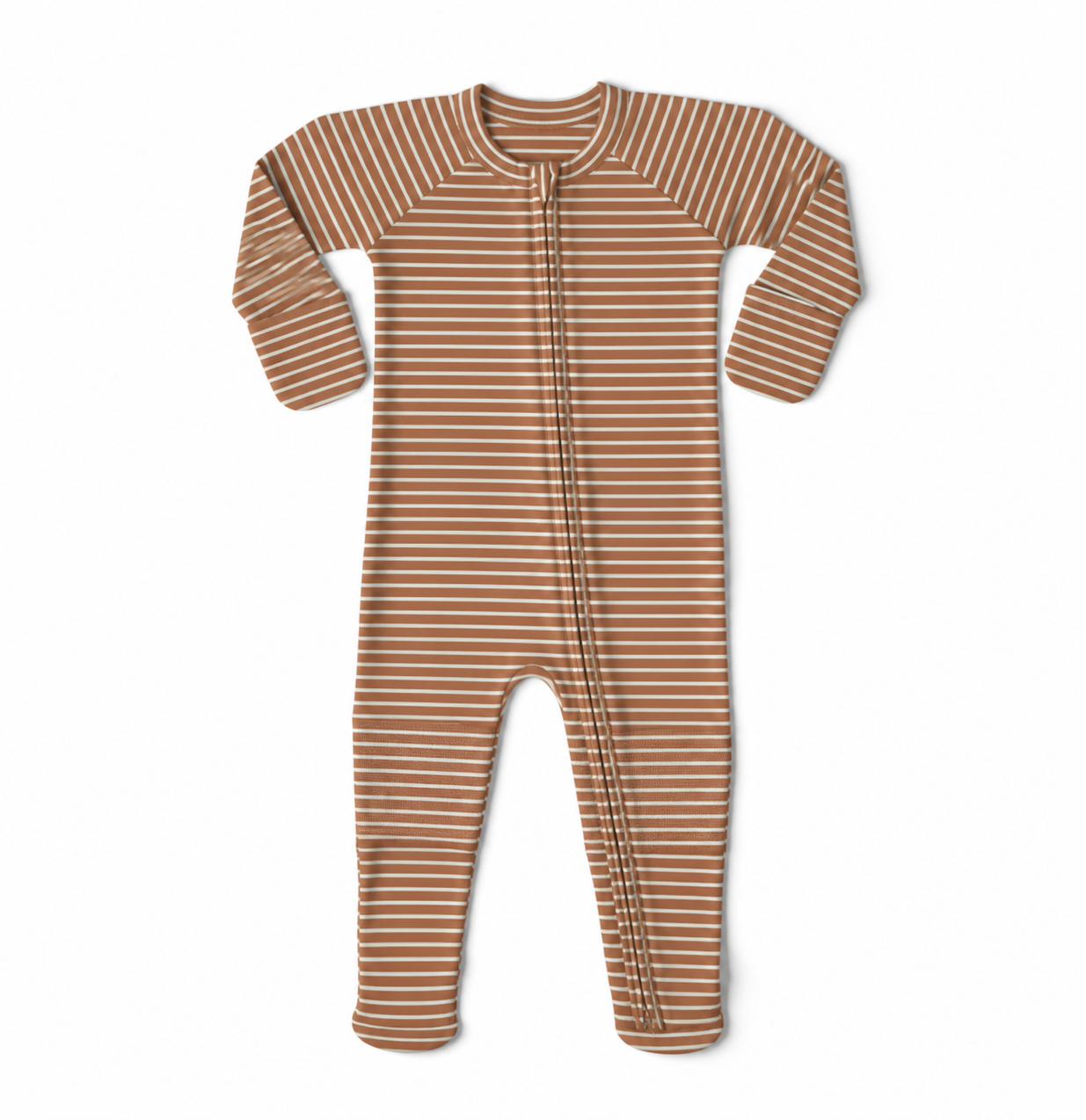 GROW WITH YOU FOOTIE | CLAY STRIPE