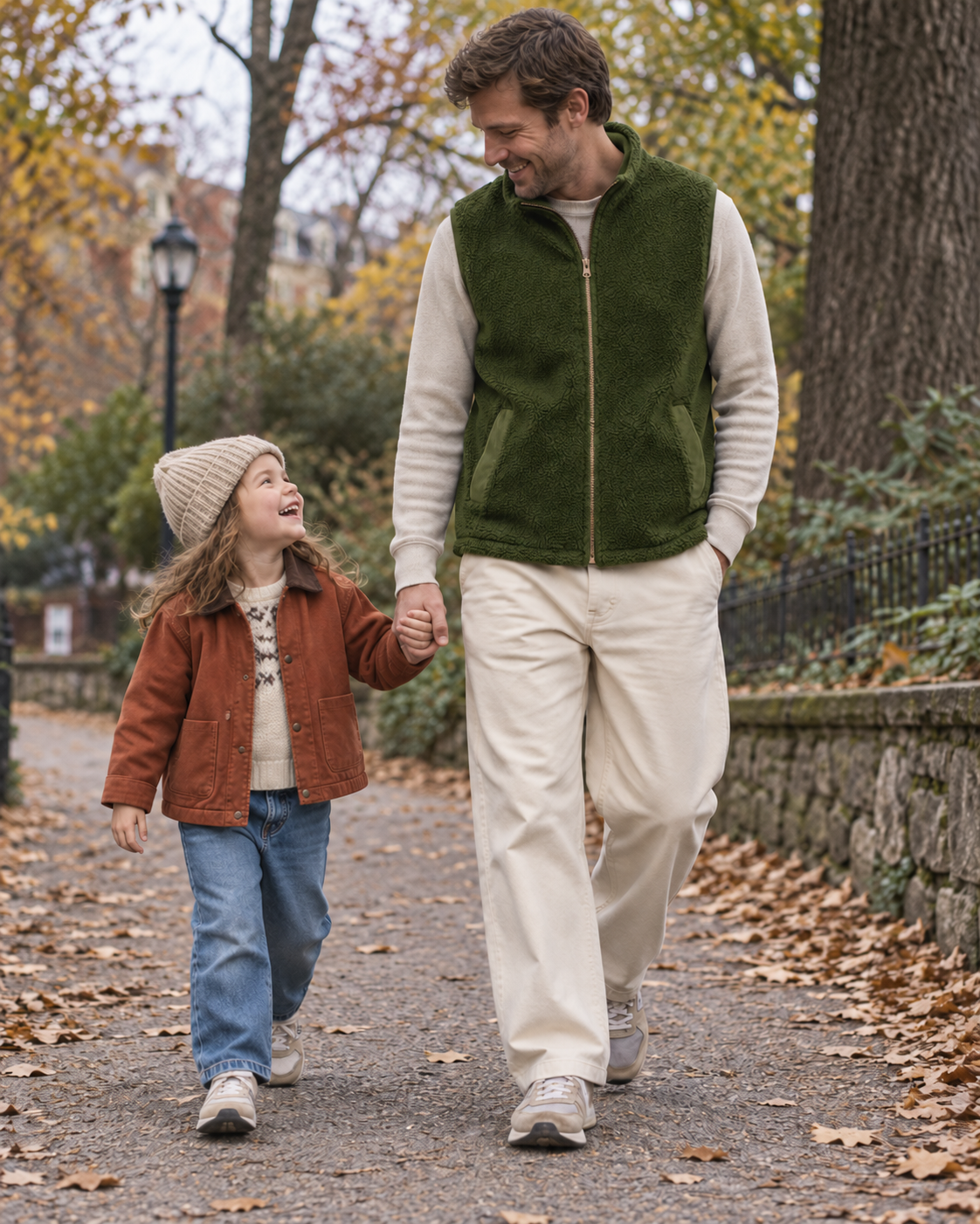 ADULT SHERPA/CORDUROY REVERSIBLE VEST | SPRUCE