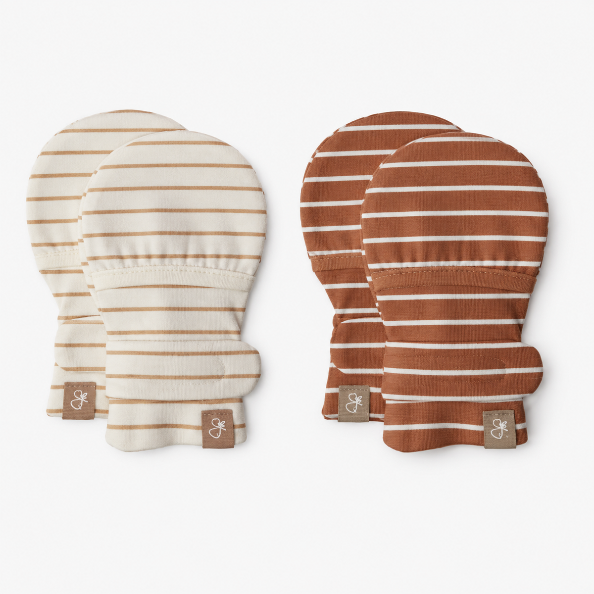 STAY ON 2-PACK MITTS | DUNE STRIPE + CLAY STRIPE