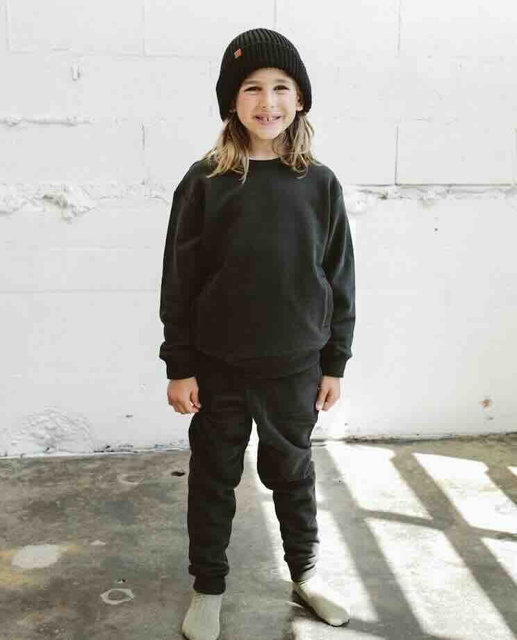 FRENCH TERRY SWEATSUIT SET | ASPHALT