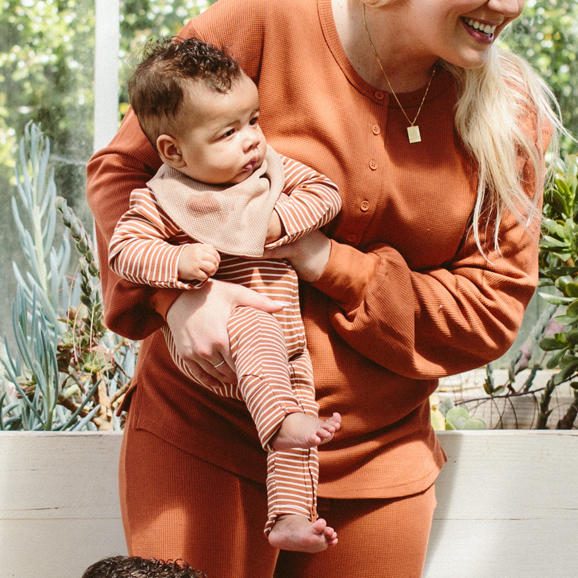 GROW WITH YOU FOOTIE | CLAY STRIPE