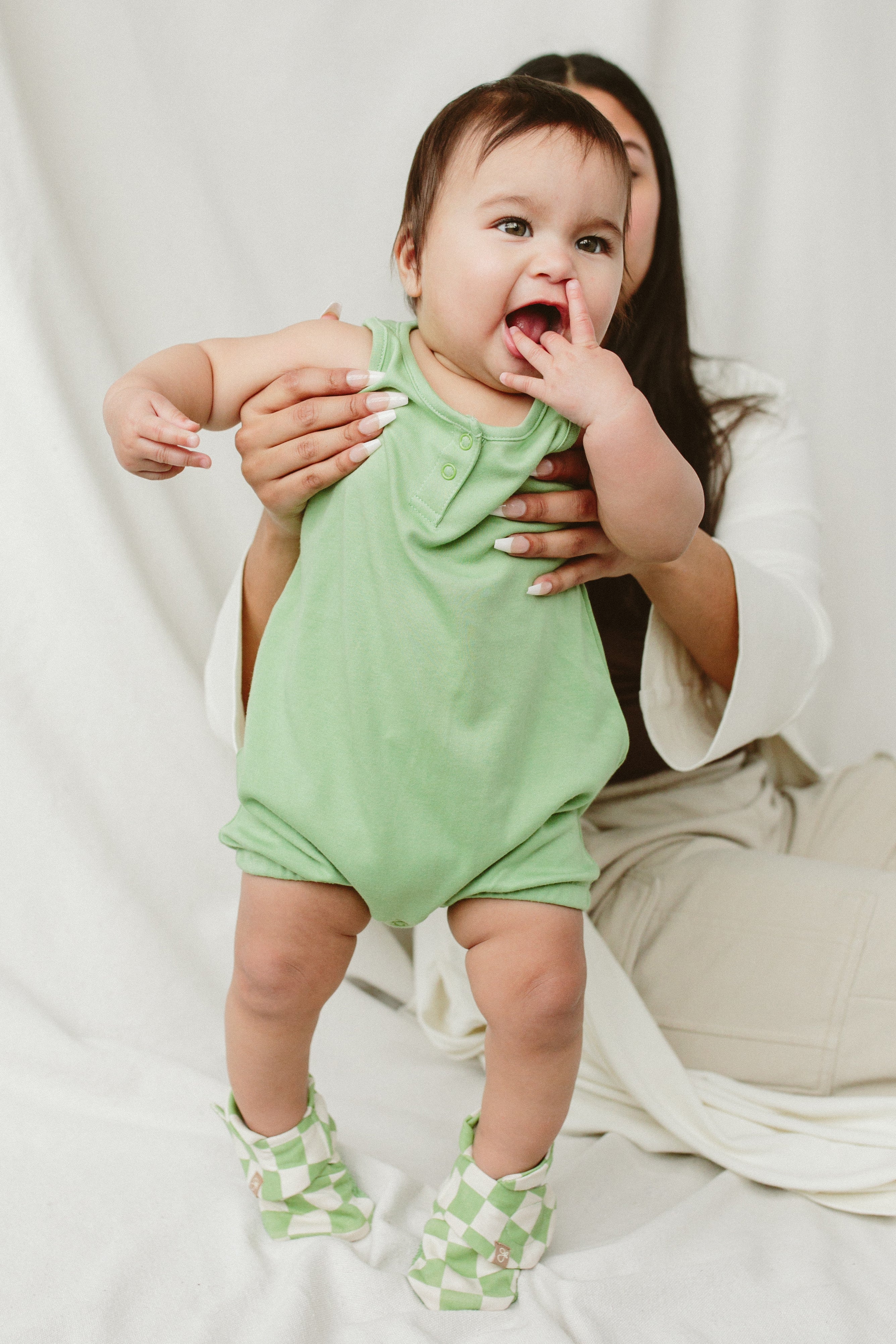 QUICK CHANGE ROMPER | MATCHA