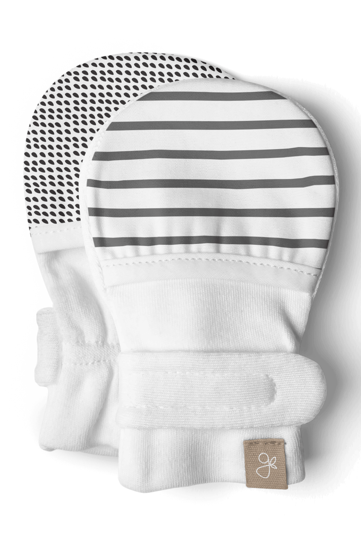 STAY ON 2-PACK MITTS | STRIPE GRAY + MIDNIGHT