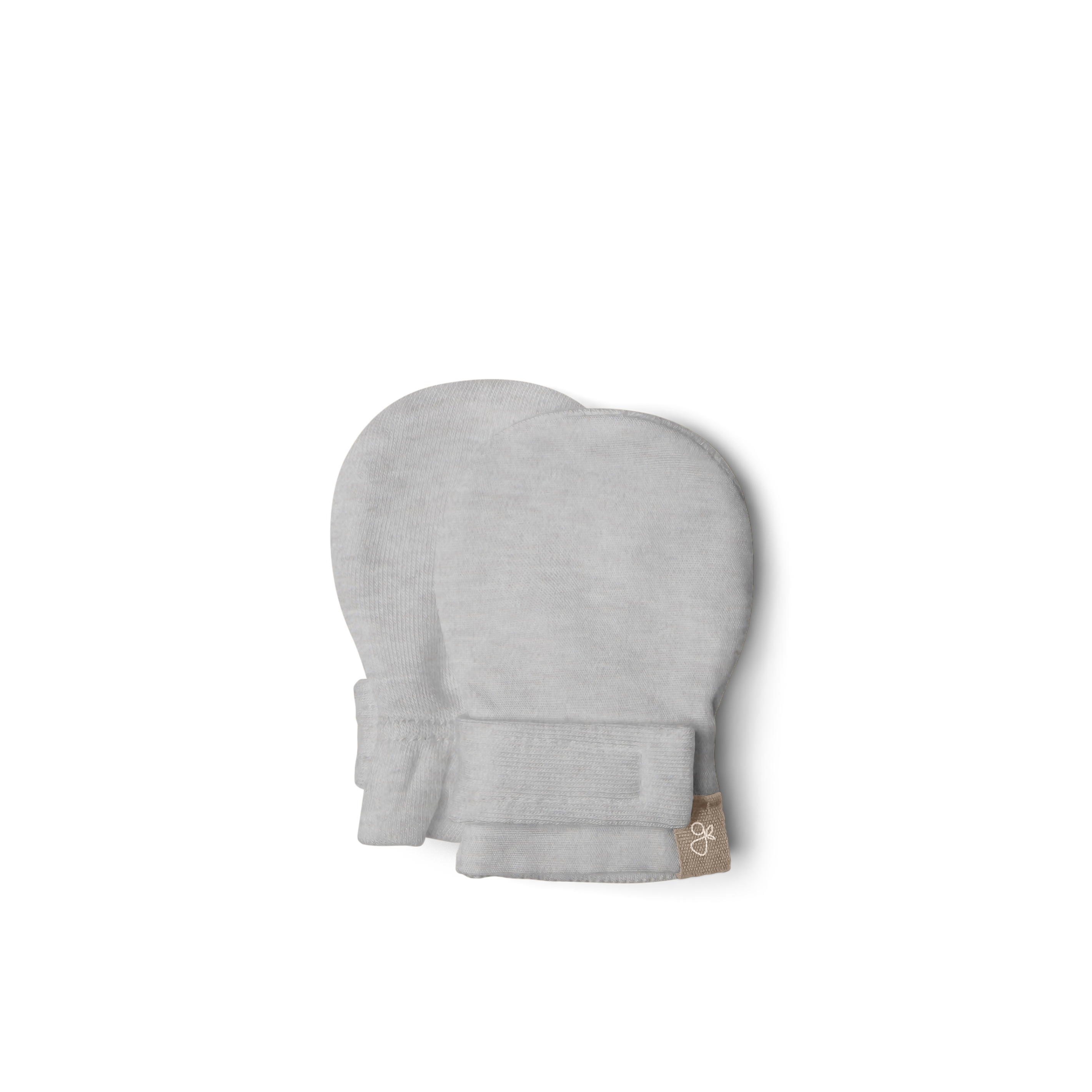 Goumi_Preemie_Mitts_StormGray_Front_Tan_Label.png