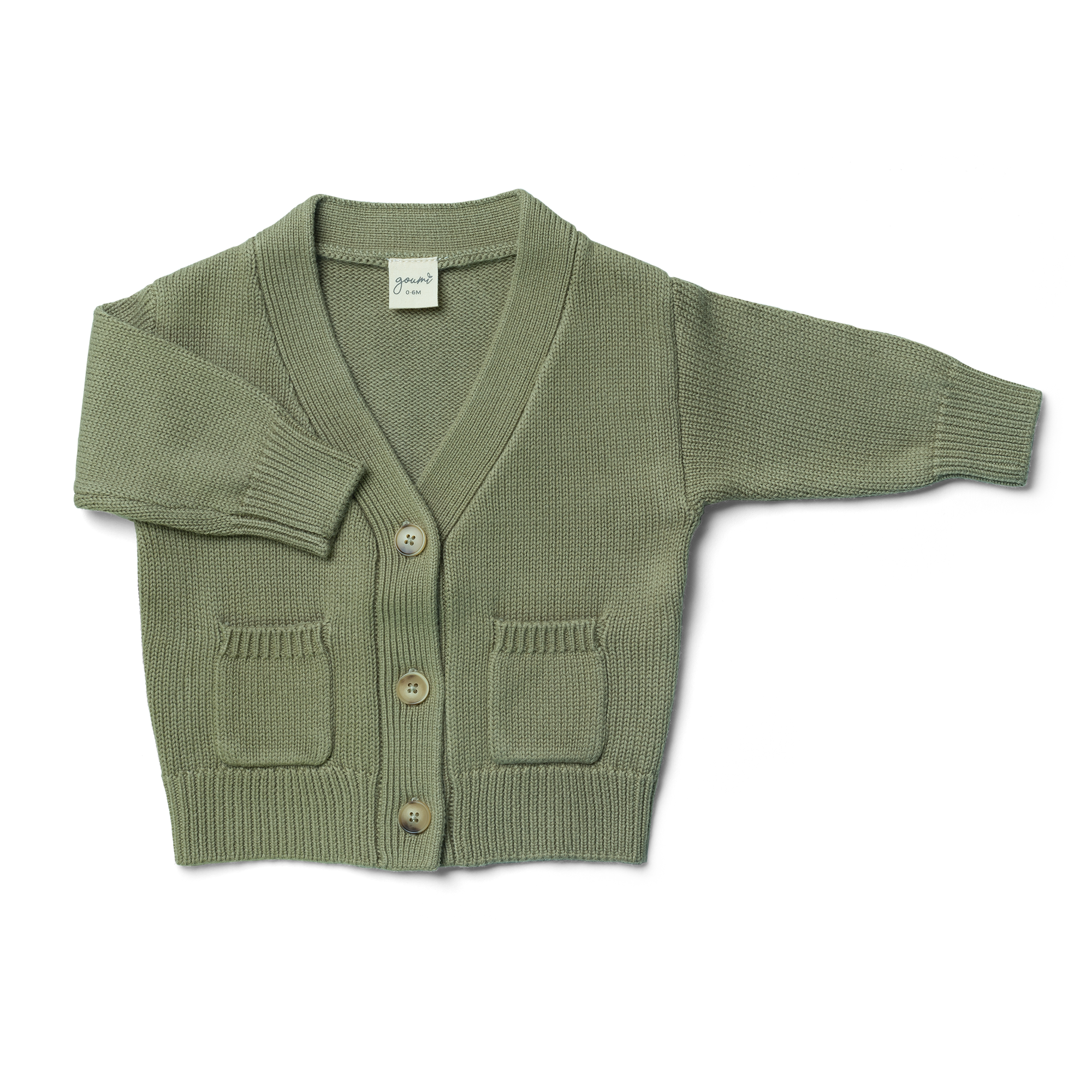 Goumikids_-GREEN_Cardigan-0-6M_Front.png