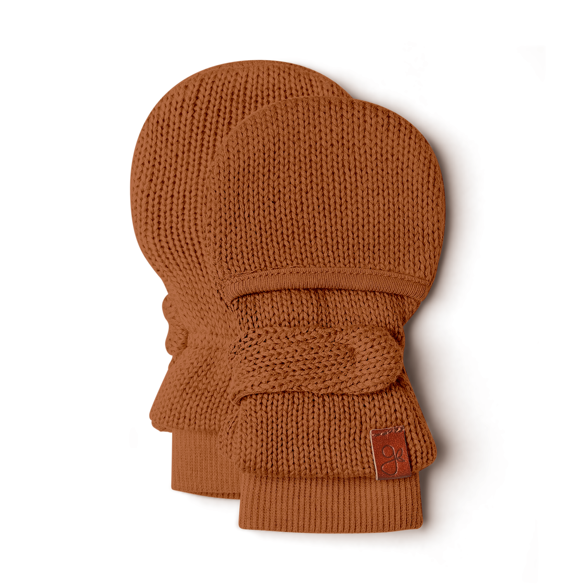 KNIT MITTS | CLAY