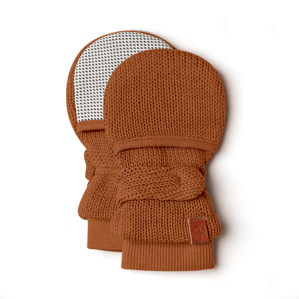 KNIT MITTS | CLAY