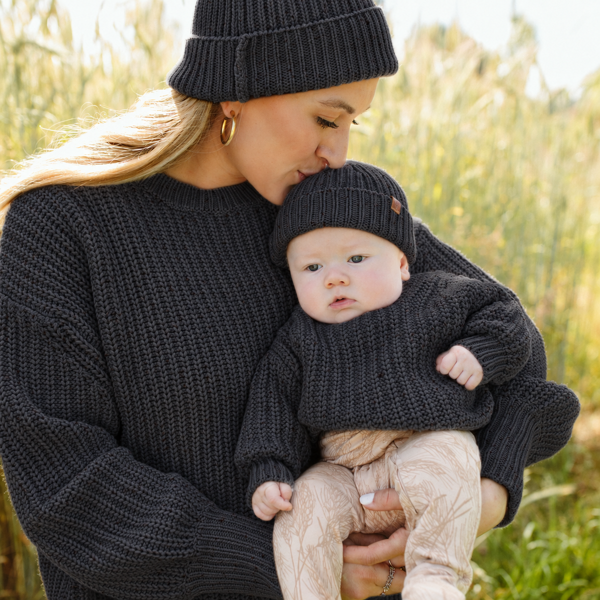 WOMEN'S CHUNKY KNIT SWEATER | SHADOW