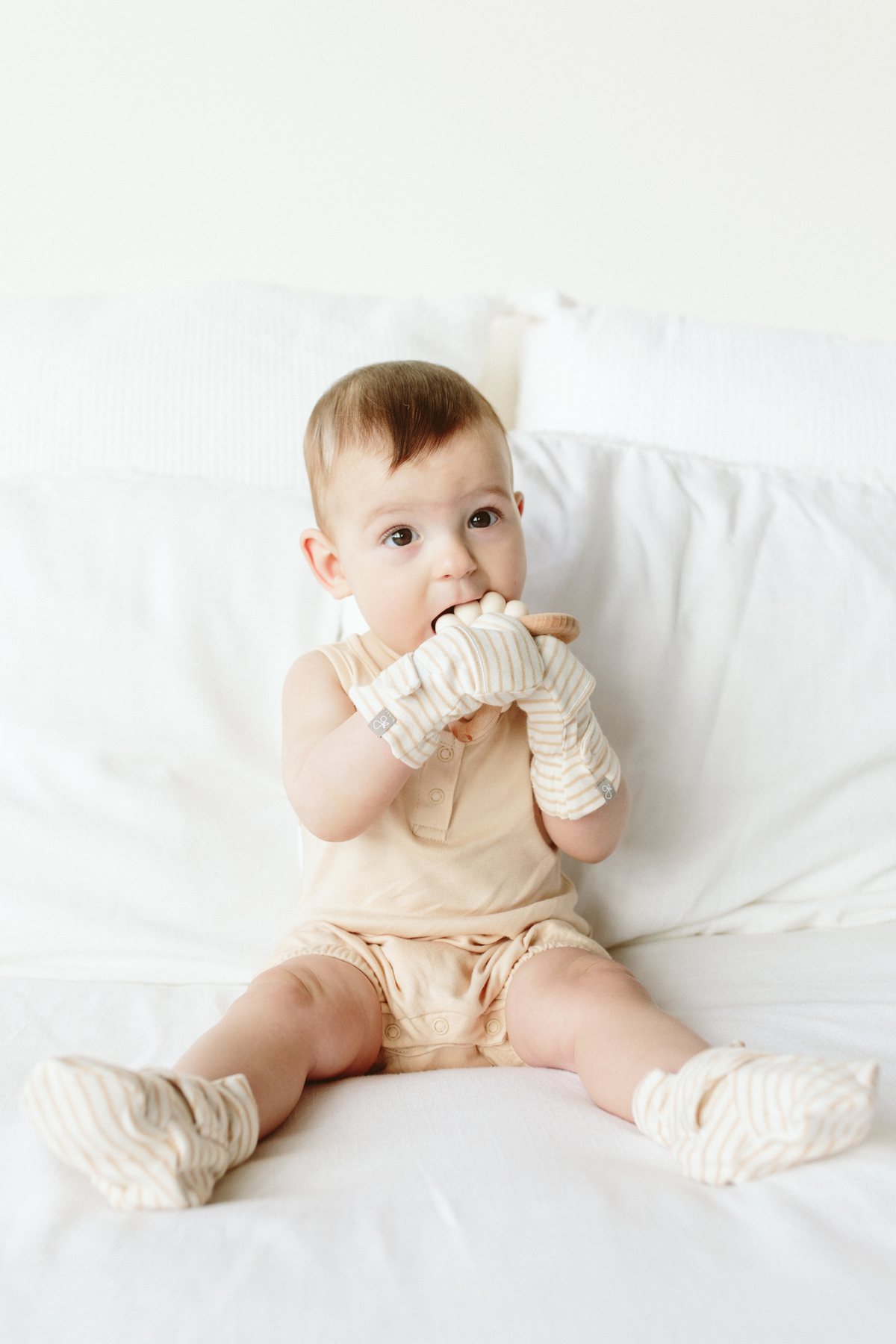 STAY ON 2-PACK MITTS | DUNE STRIPE + CLAY STRIPE