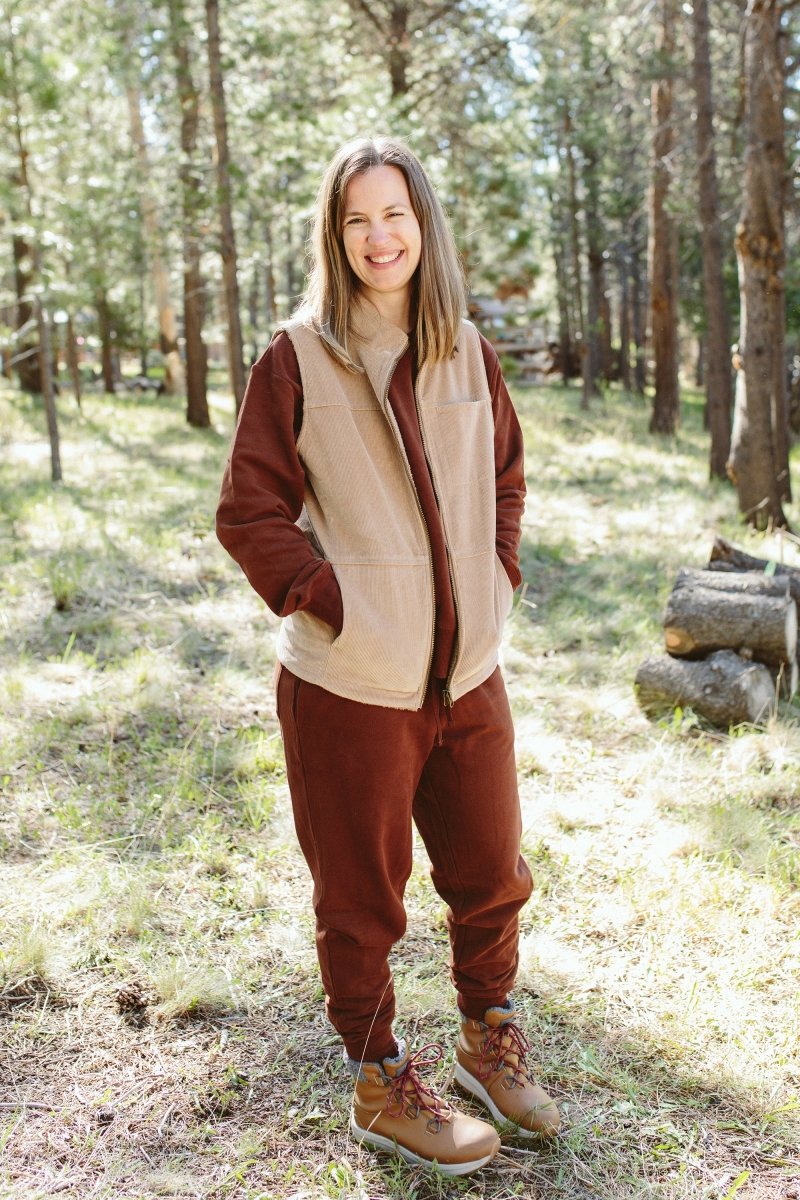 ADULT SHERPA/CORDUROY REVERSIBLE VEST | CHAMPIGNON - goumikids