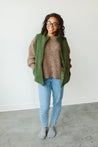 ADULT SHERPA/CORDUROY REVERSIBLE VEST | SPRUCE - goumikids