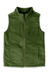 ADULT SHERPA/CORDUROY REVERSIBLE VEST | SPRUCE - goumikids