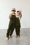 BIG KID CORDUROY OVERALLS | SPRUCE - goumikids