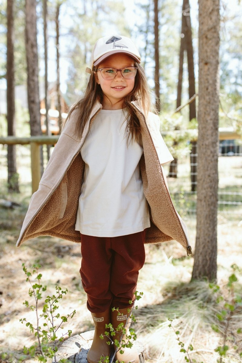 BIG KID SHERPA/CORDUROY REVERSIBLE VEST | CHAMPIGNON - goumikids