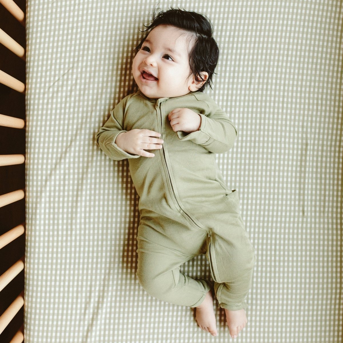 GROW WITH YOU FOOTIE + SNUG FIT | ARTICHOKE - goumikids