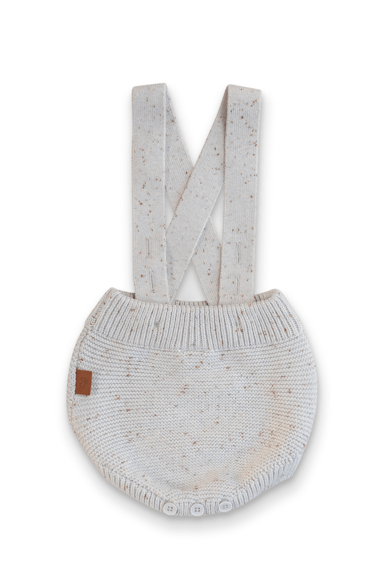 KNIT SUSPENDER BLOOMERS | SHELL - goumikids