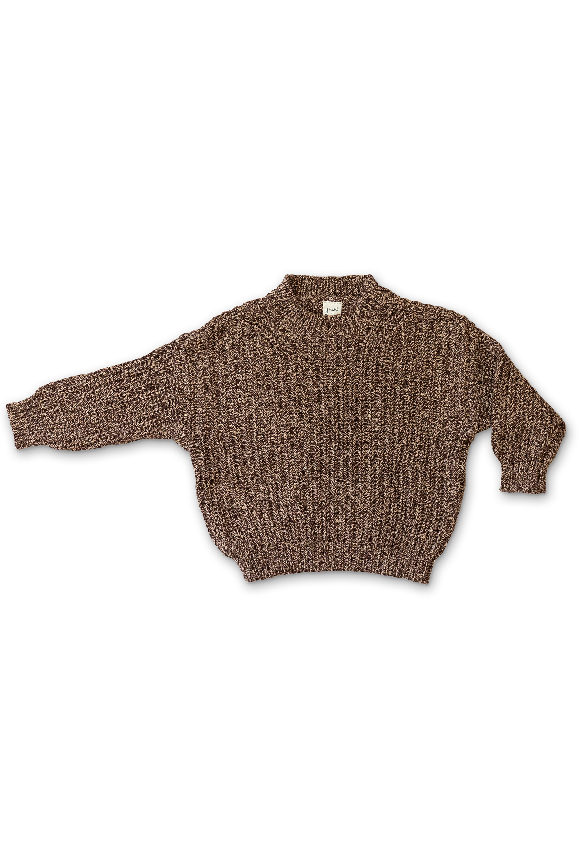 BIG KID CHUNKY KNIT SWEATER | BARK