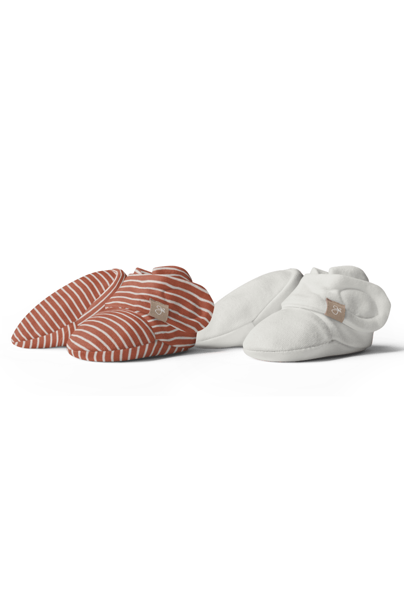 STAY ON 2 - PACK BOOTS | CLAY STRIPE & CLOUD - goumikids