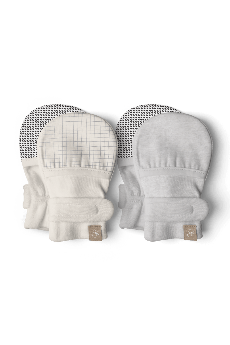 STAY ON 2 - PACK MITTS | STORM GRAY + GRIDLOCK - goumikids