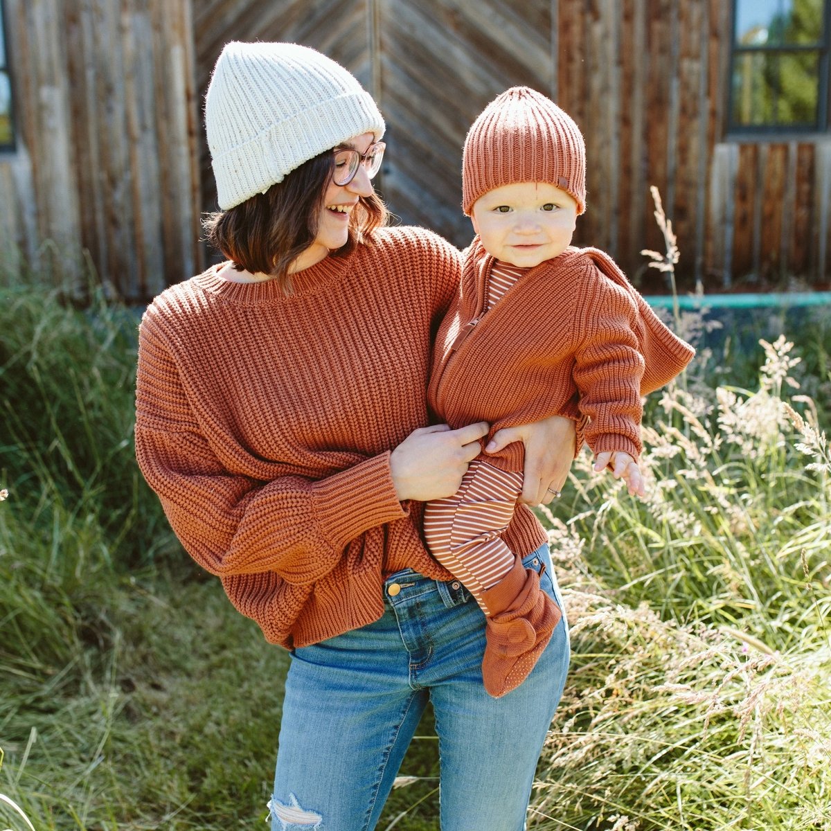 STAY ON KNIT BOOTS | CLAY - goumikids