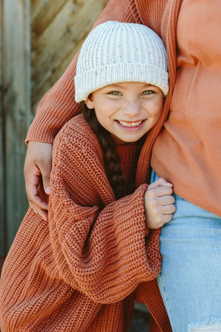 Color Kids Beanie - Knitted - Total Eclipse » Fast Shipping