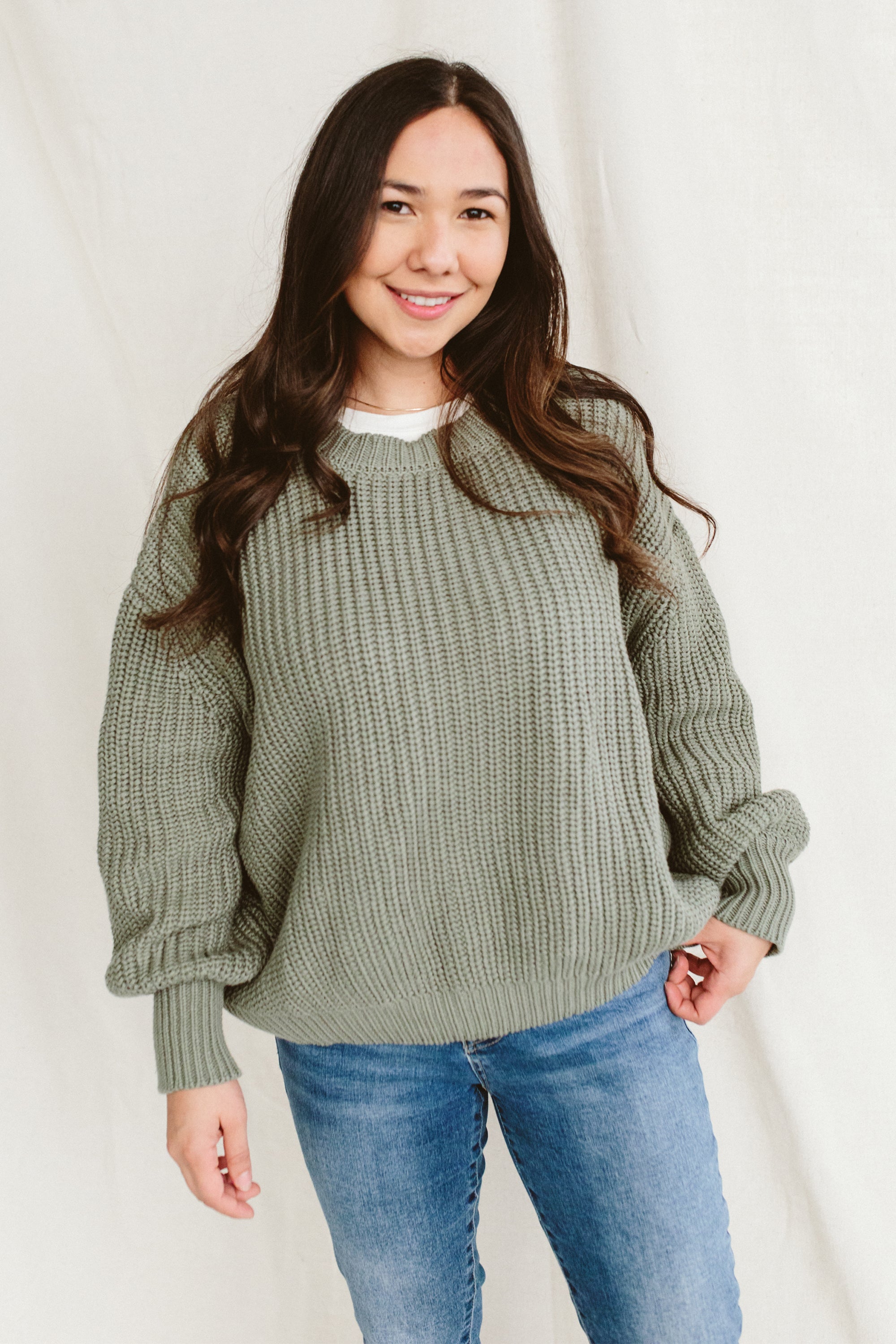 WOMENS CHUNKY KNIT SWEATER | NOBLE FIR