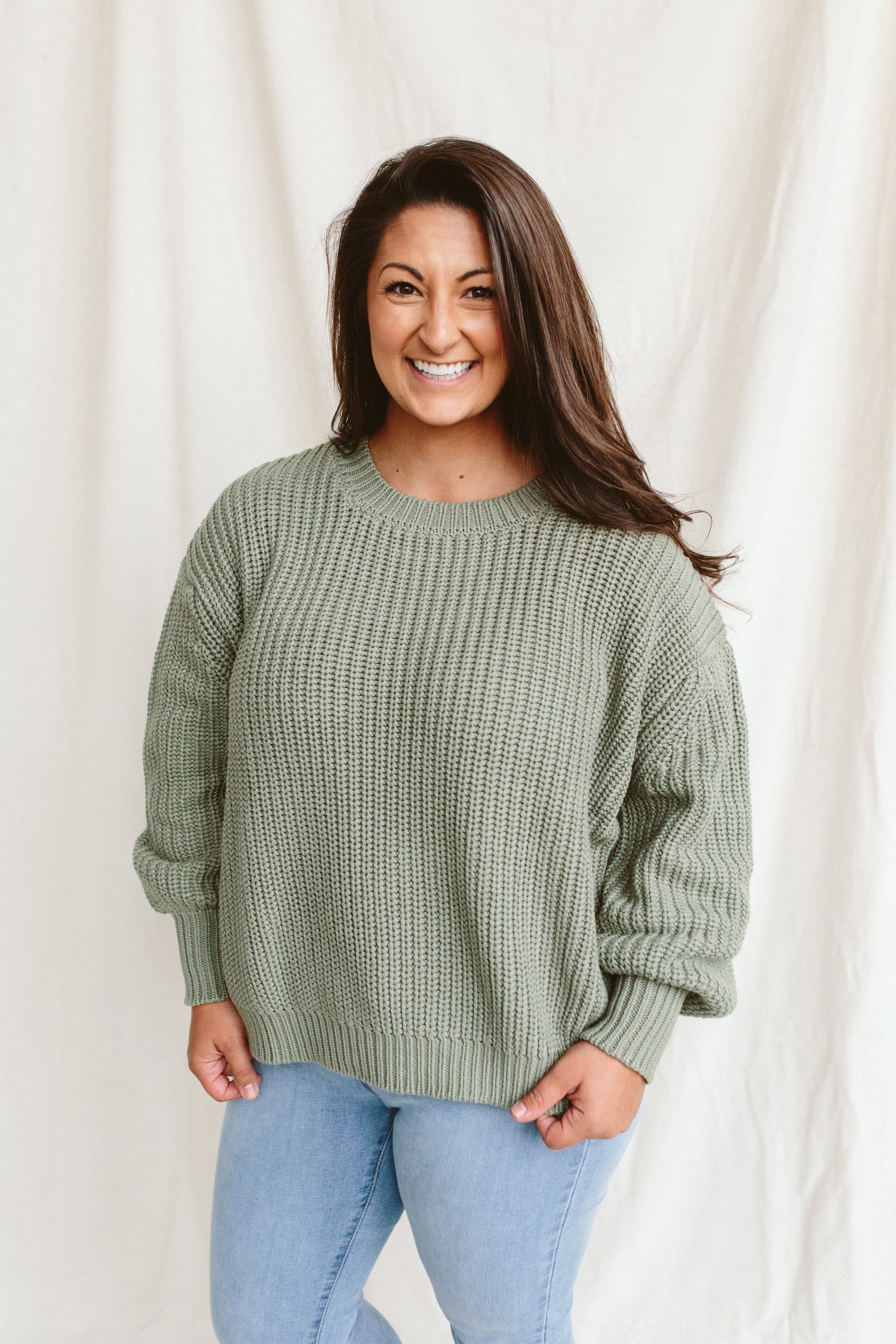 WOMENS CHUNKY KNIT SWEATER | NOBLE FIR