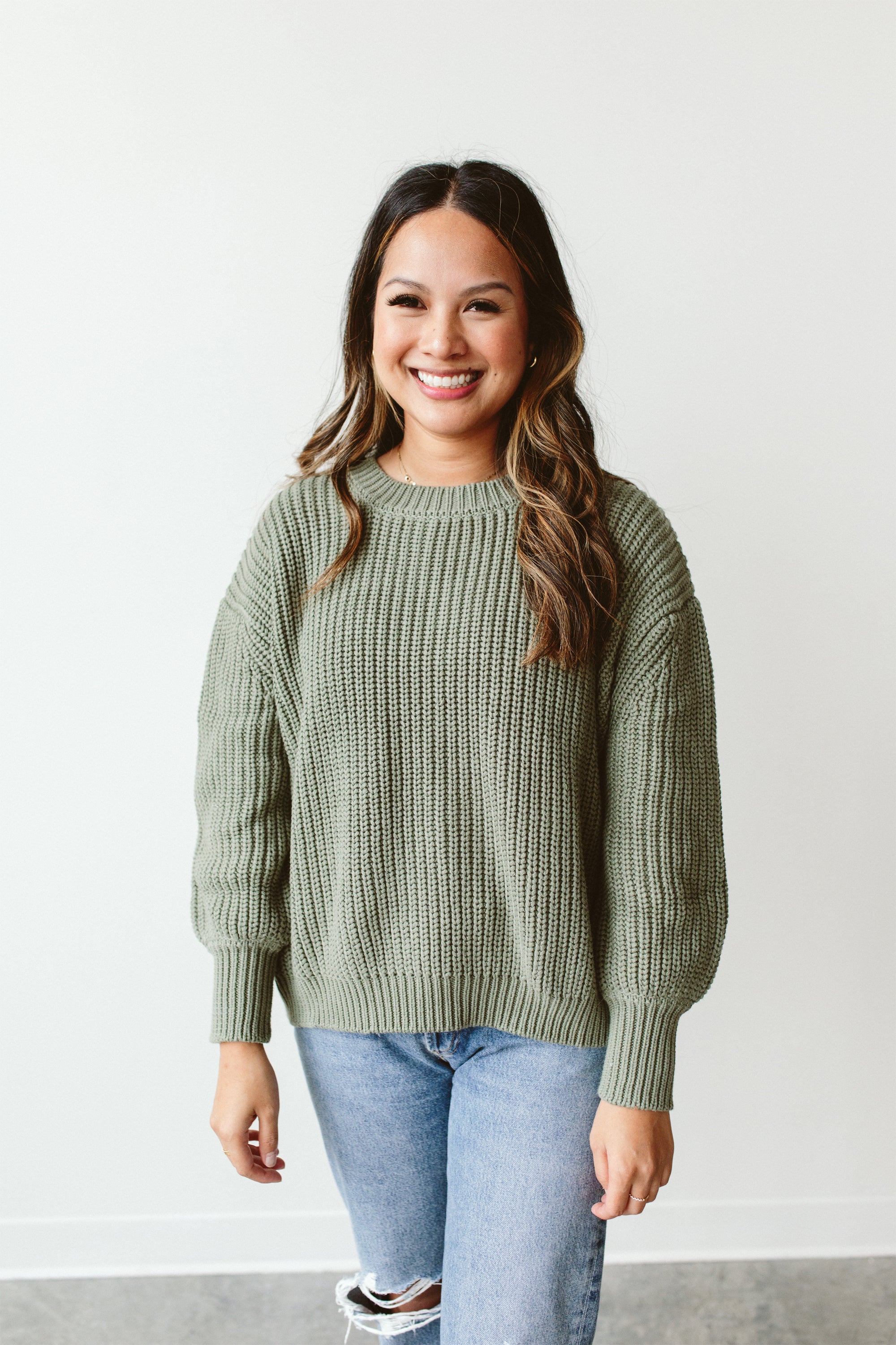 WOMENS CHUNKY KNIT SWEATER | NOBLE FIR