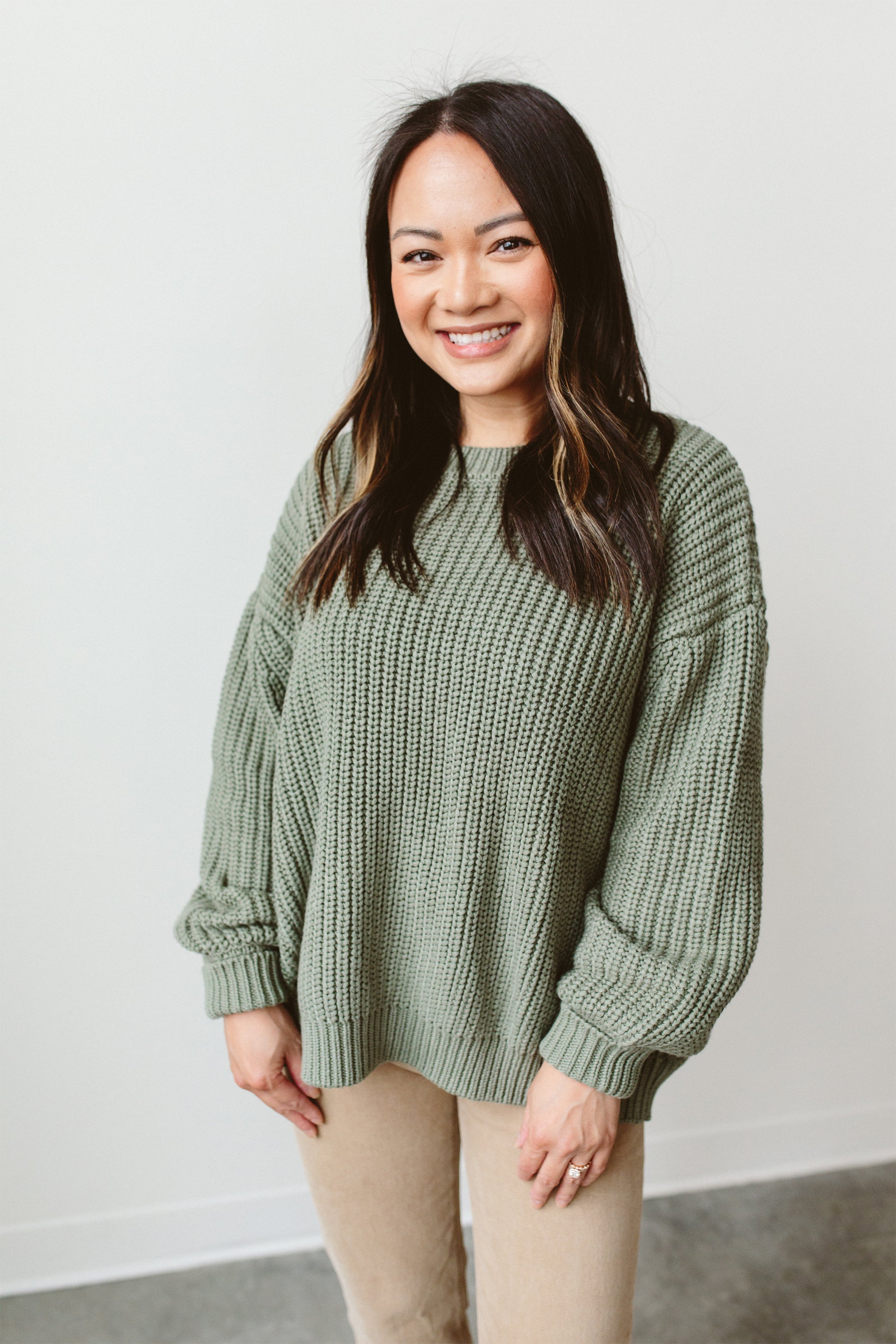 WOMENS CHUNKY KNIT SWEATER | NOBLE FIR