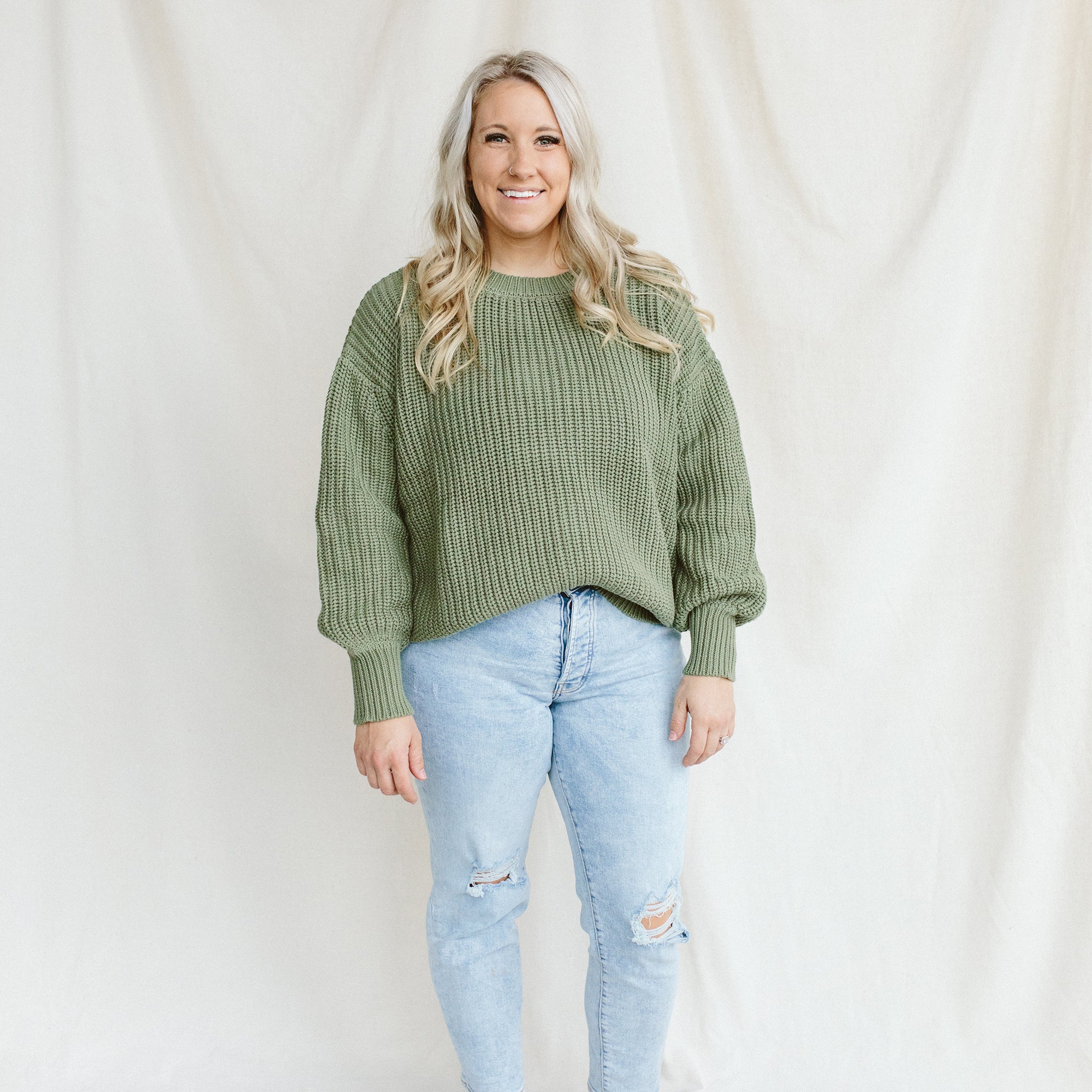 WOMENS CHUNKY KNIT SWEATER | NOBLE FIR