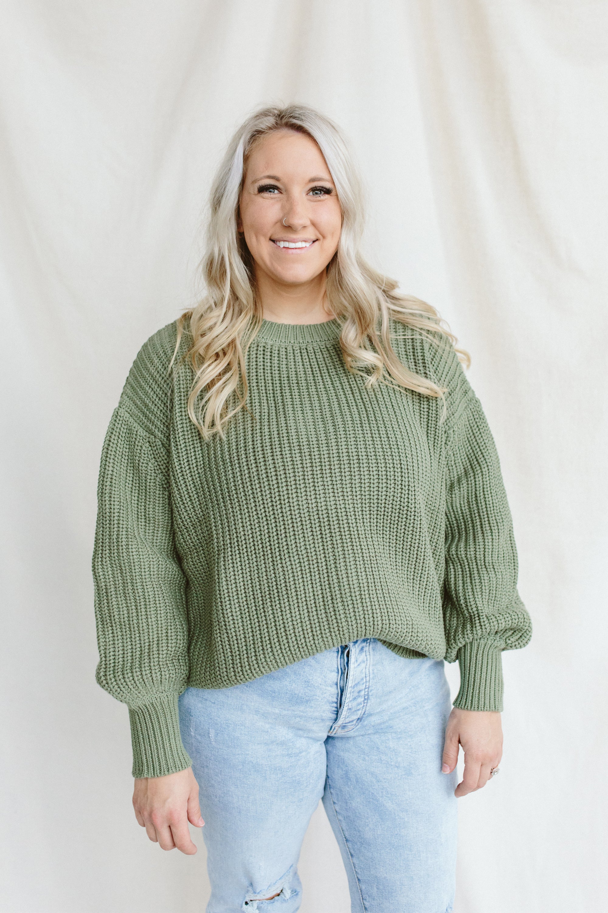 WOMENS CHUNKY KNIT SWEATER | NOBLE FIR