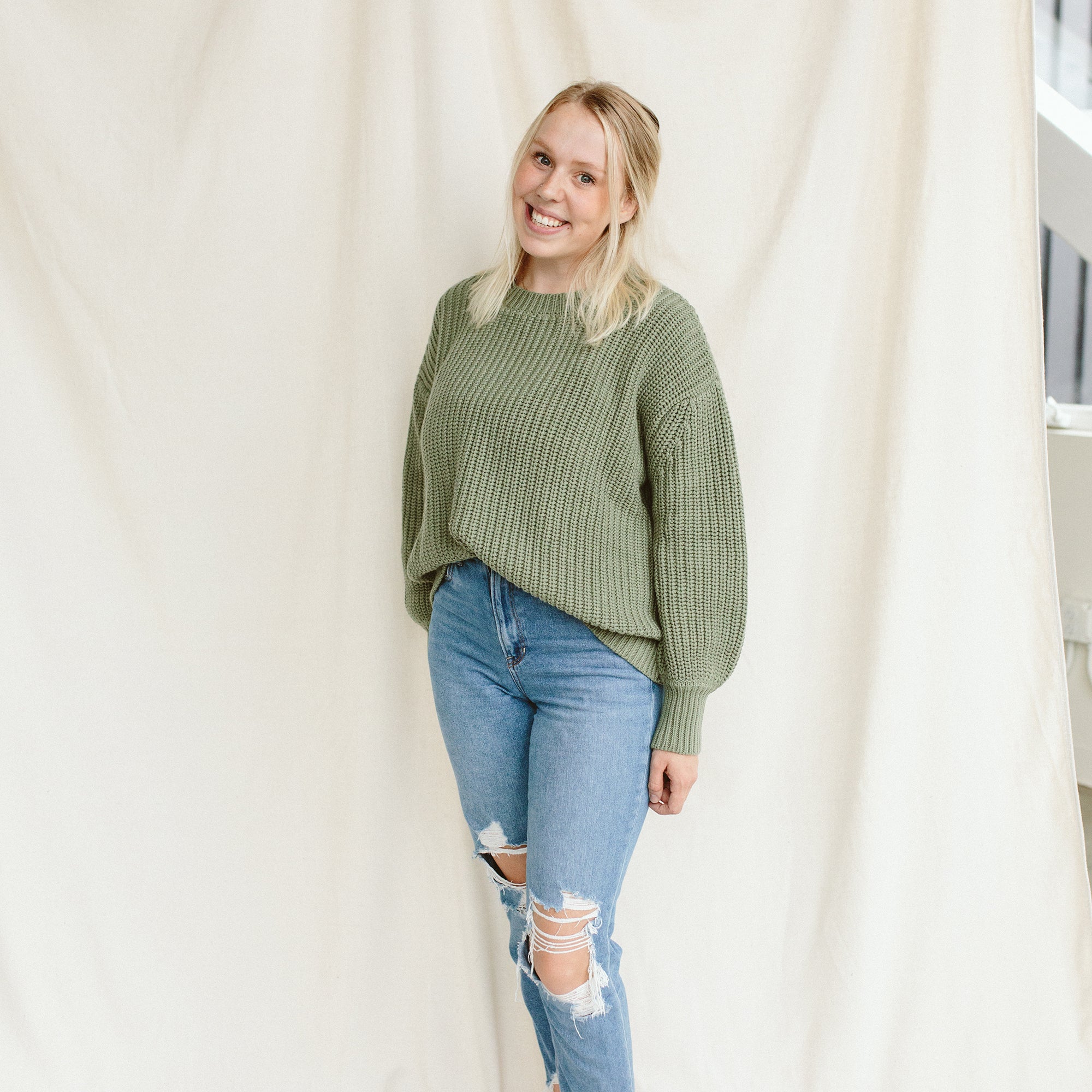 WOMENS CHUNKY KNIT SWEATER | NOBLE FIR