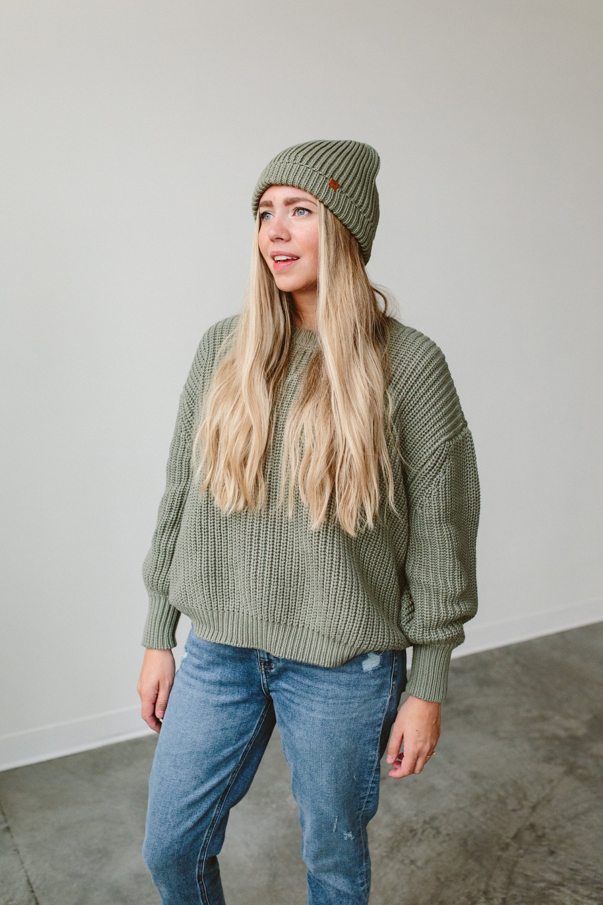 WOMENS CHUNKY KNIT SWEATER | NOBLE FIR