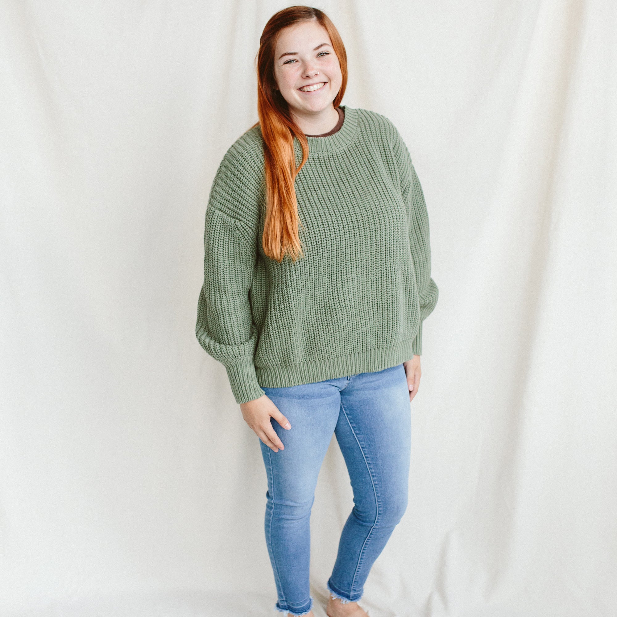 WOMENS CHUNKY KNIT SWEATER | NOBLE FIR