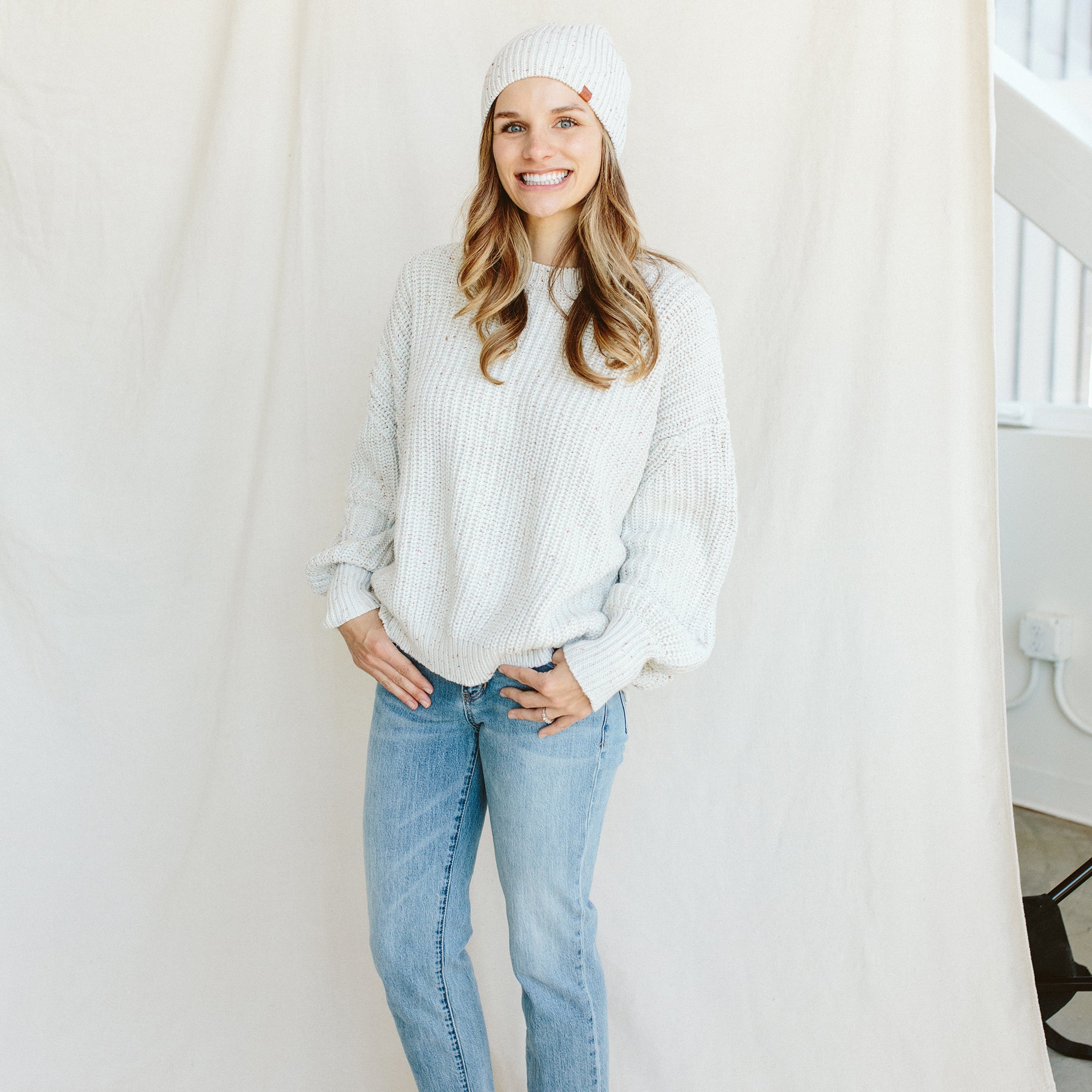 WOMENS CHUNKY KNIT SWEATER | SHELL