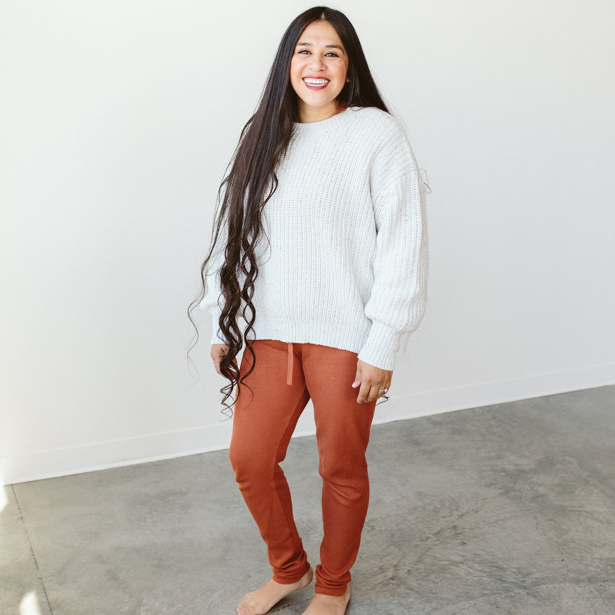 WOMENS CHUNKY KNIT SWEATER | SHELL