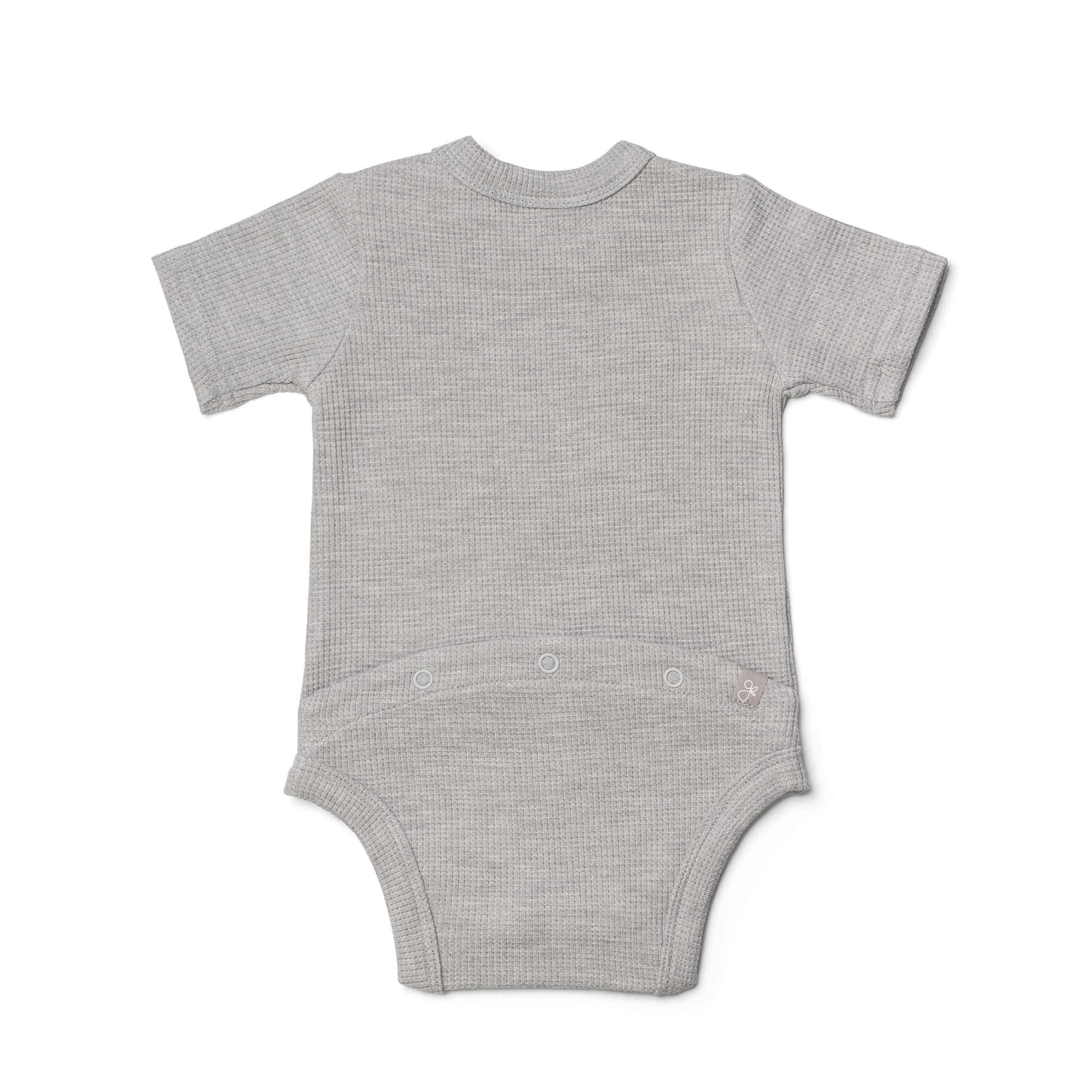 WAFFLE THERMAL S/S BODYSUIT | THUNDERSTORM | FITS SNUG