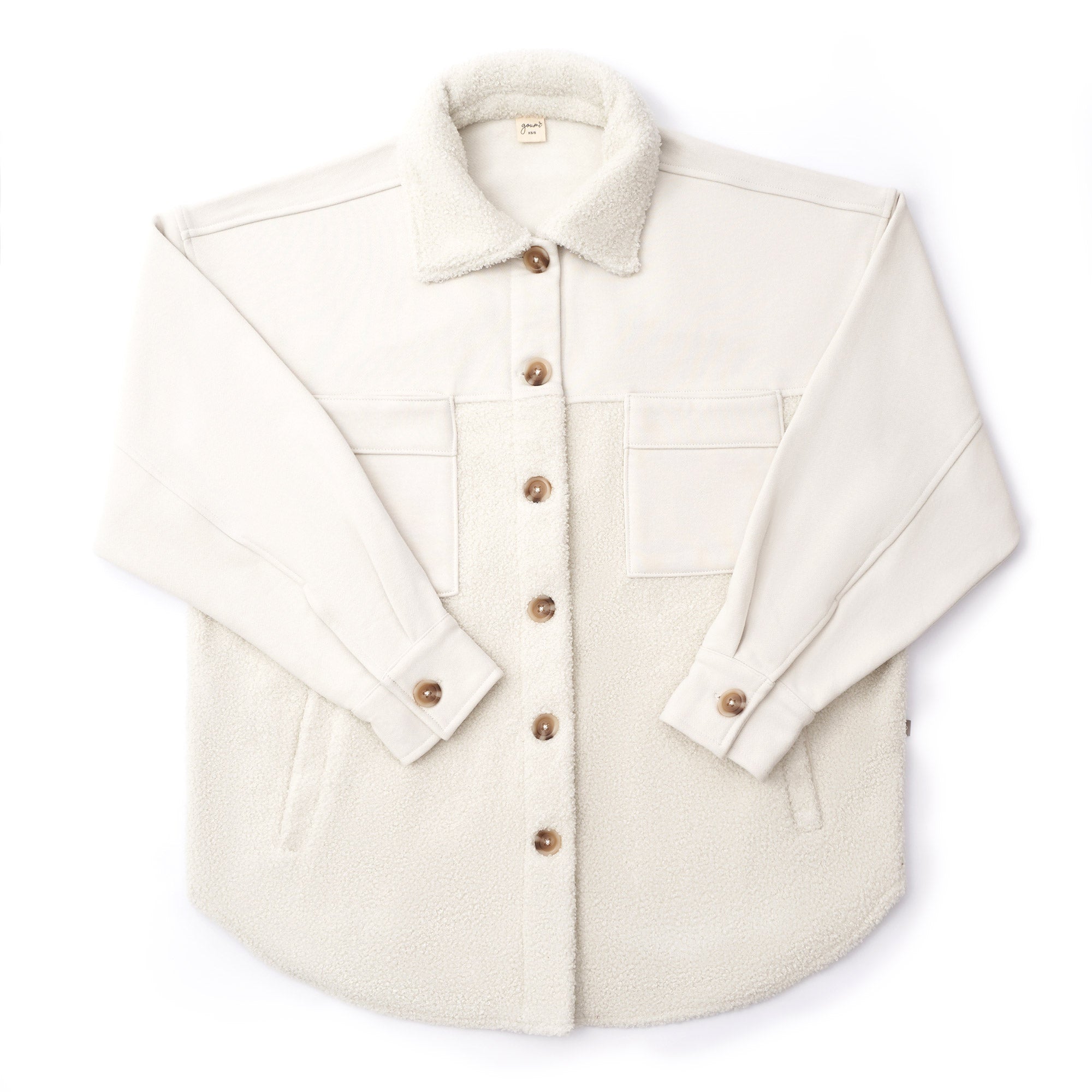 ADULT SHERPA FARM JACKET | ALABASTER