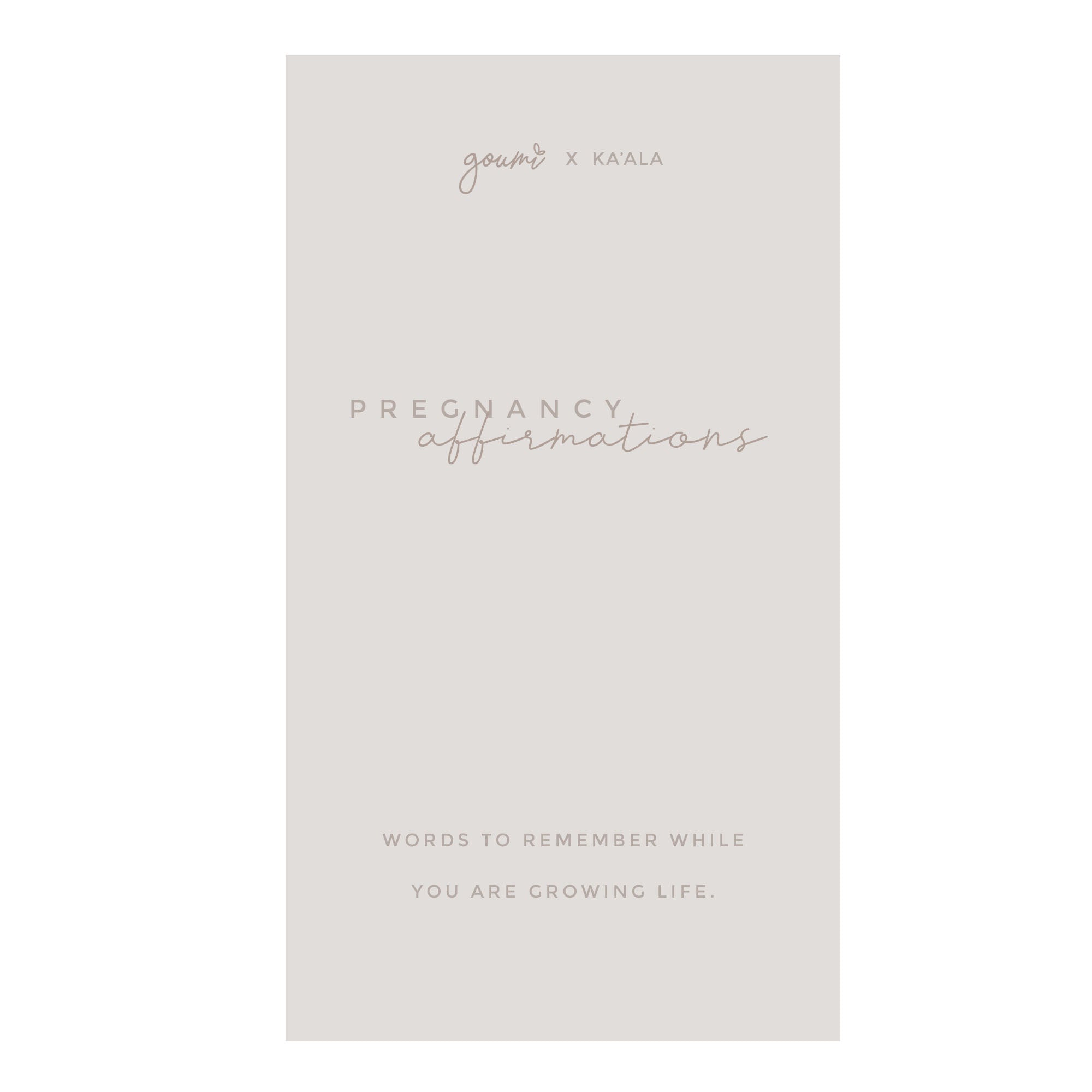 AFFIRMATION CARDS | PREGNANCY