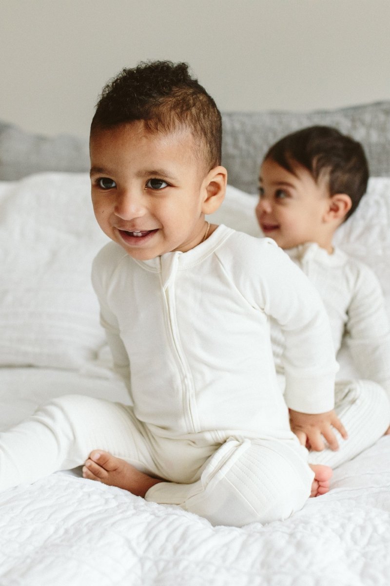 GROW WITH YOU ZIPPER JUMPSUIT + LOOSE FIT | CLOUD - goumikids