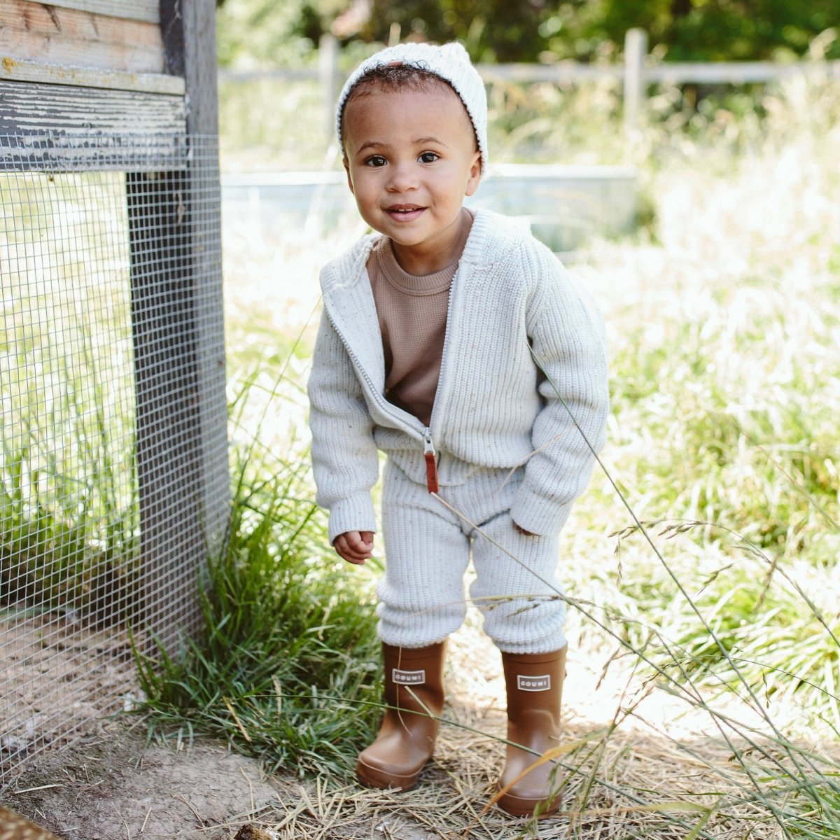 KNIT BEANIE | SHELL - goumikids