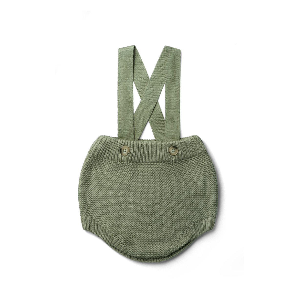 KNIT SUSPENDER BLOOMERS | ARTICHOKE - goumikids